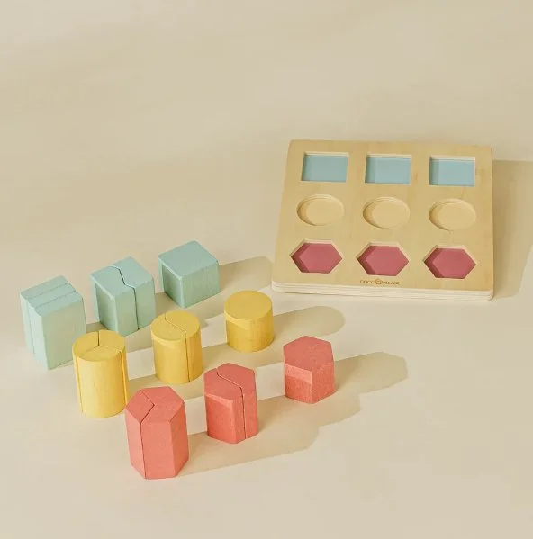 3D Wooden Shapes to Assemble