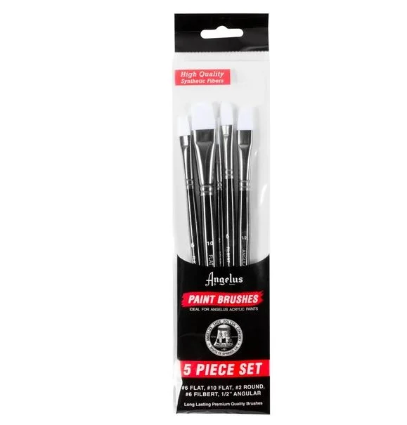 Angelus Acrylic Paint Brush Set - Set of 5