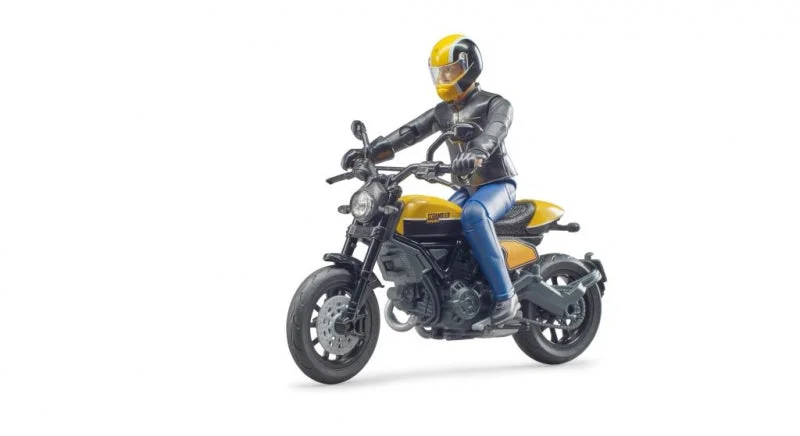 bruder BWorld Scrambler Ducati mit Fahrer