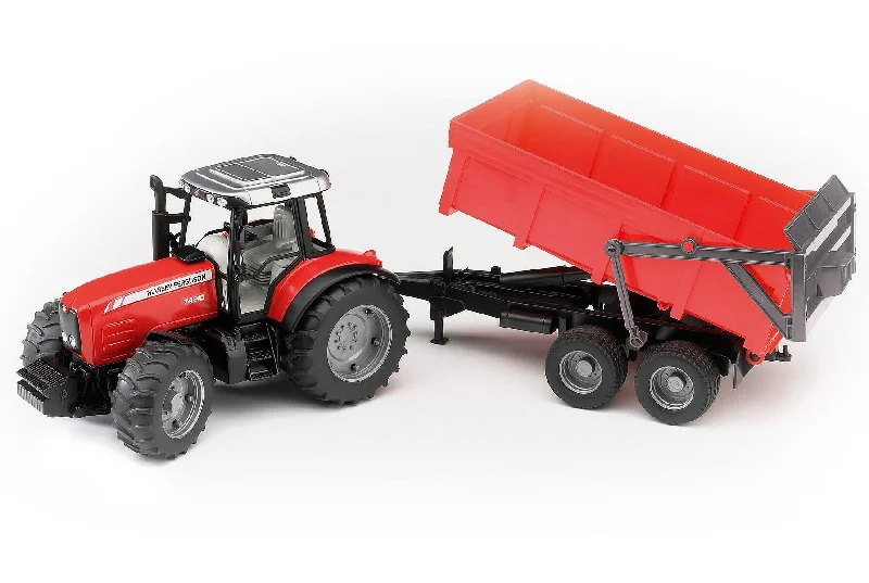 bruder MASSEY FERGUSON 7480 mit Kippanhänger