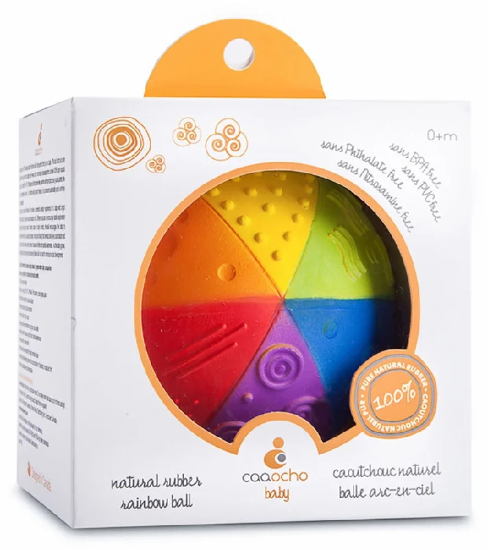 Rainbow Sensory Ball (Natural Rubber)