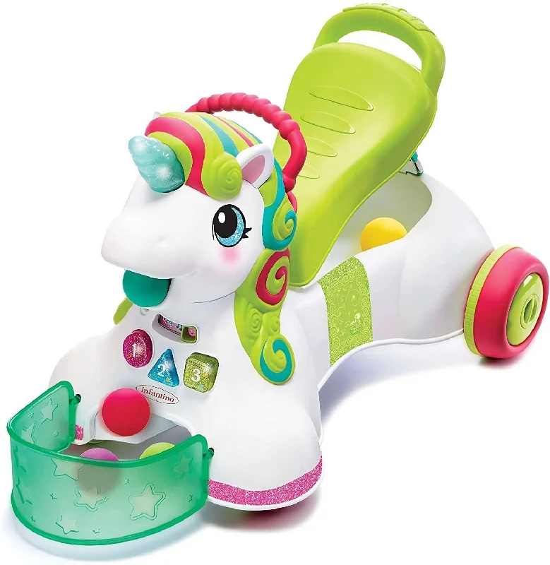 Infantino 3-in-1 Sit, Walk & Ride Interactive Unicorn