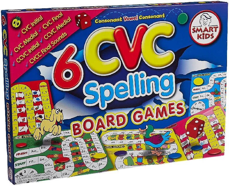 CVC Spelling Board Games