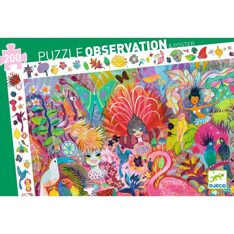 Djeco "Rio Carnaval" 200pce Observation Puzzle