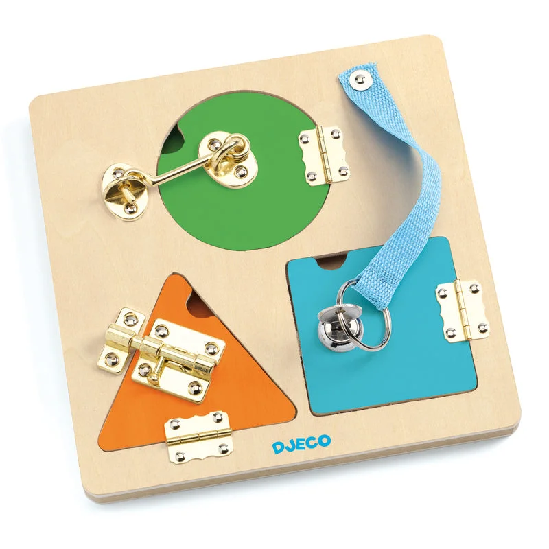 DJECO - WOODEN PUZZLE - LOCK BASIC