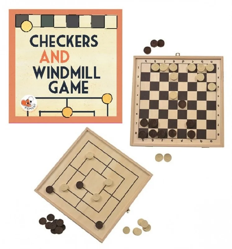 EGMONT - CHECKERS AND WINDMILL GAME