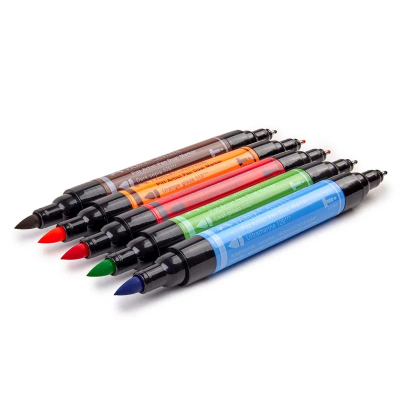 Faber-Castell Pitt Artist Pen Dual Marker - Set of 5