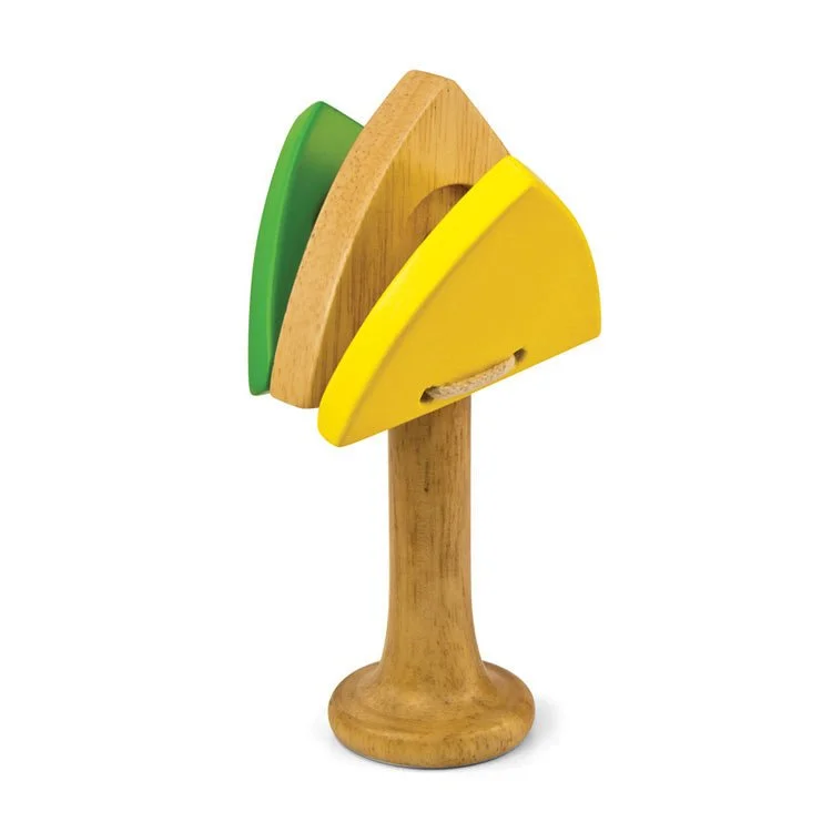 Green Tones Triangle Castanet