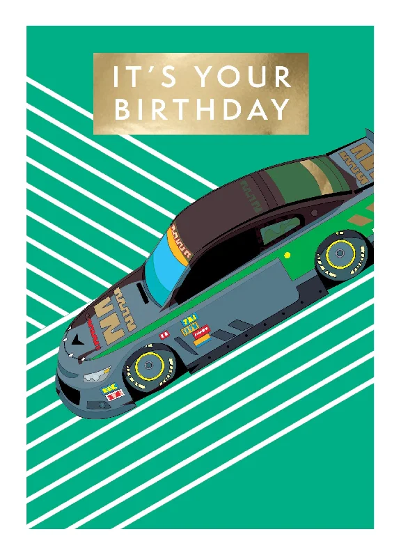 It's Your Birthday Racing Car Birthday Card