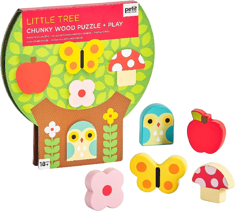 Little Tree Chunky Wood Puzzle + Play