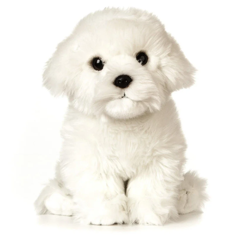 LIVING NATURE Giant Maltese Puppy 25cm Soft Toy