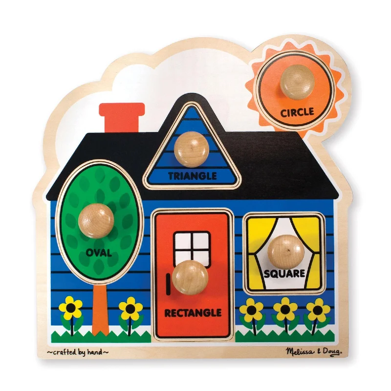 Melissa & Doug First Shapes Jumbo Knob Peg Puzzle