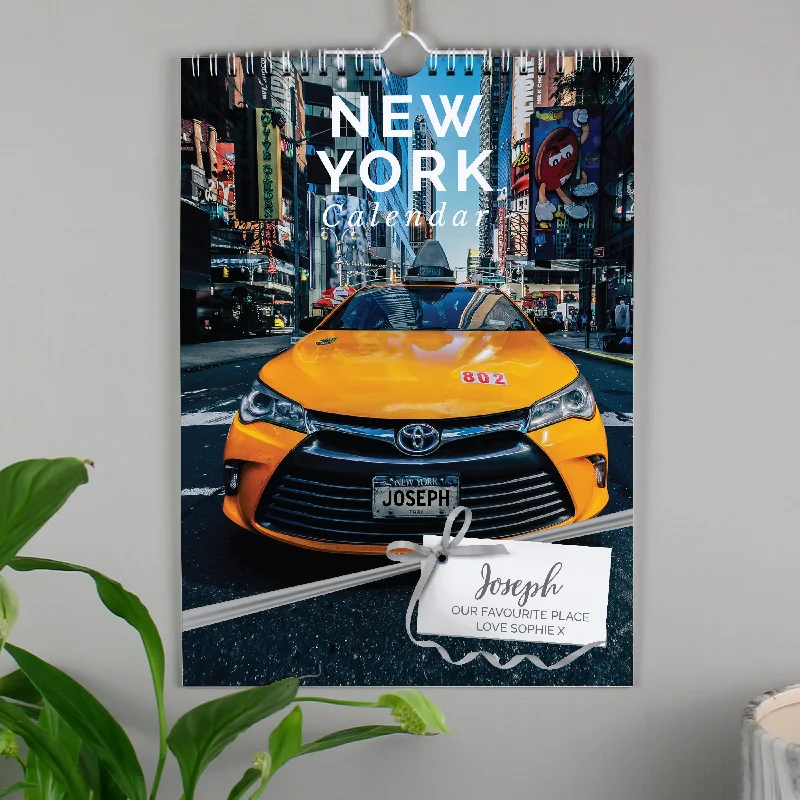 Personalised A4 New York Calendar - Personalise It!