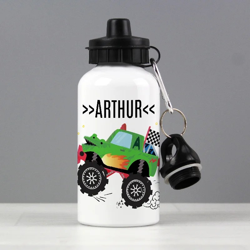 Personalised Monster Truck Drinks Bottle - Personalise It!