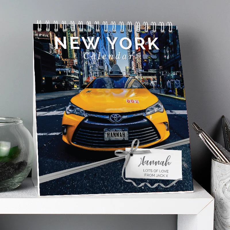 Personalised New York Desk Calendar - Personalise It!