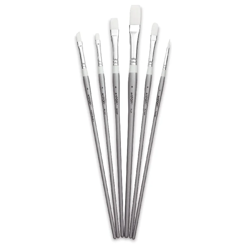 Premium Plus Synthetic Acrylic & Oil Brush Set of 6