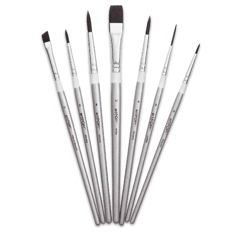 Premium Plus Synthetic Watercolor Brush Set of 7