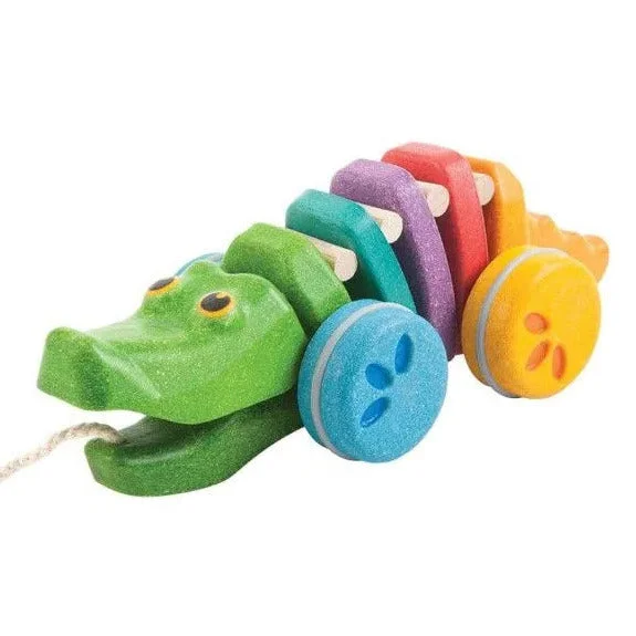 Rainbow Alligator Pull Along