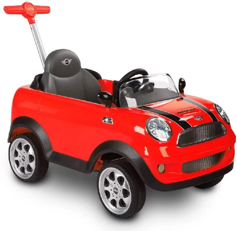 ROLLPLAY Germany Mini Cooper Push Car - Red