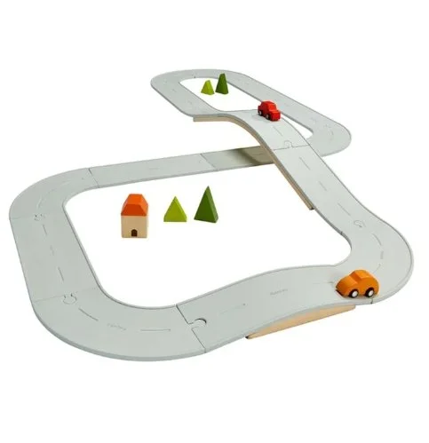 PlanToys Rubber Road & Rail Set - Large