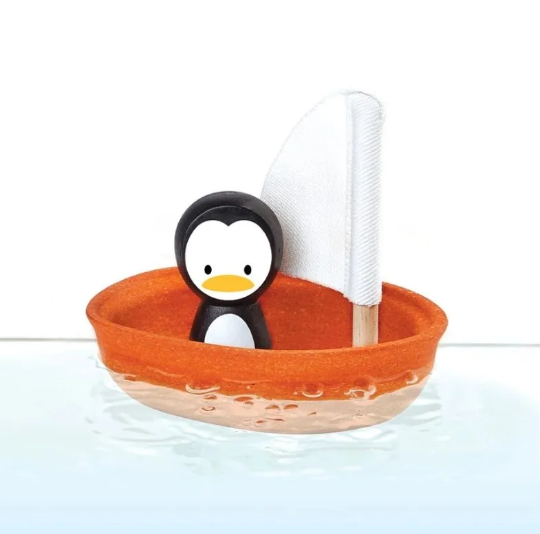 PlanToys Sailing Boat-Penguin