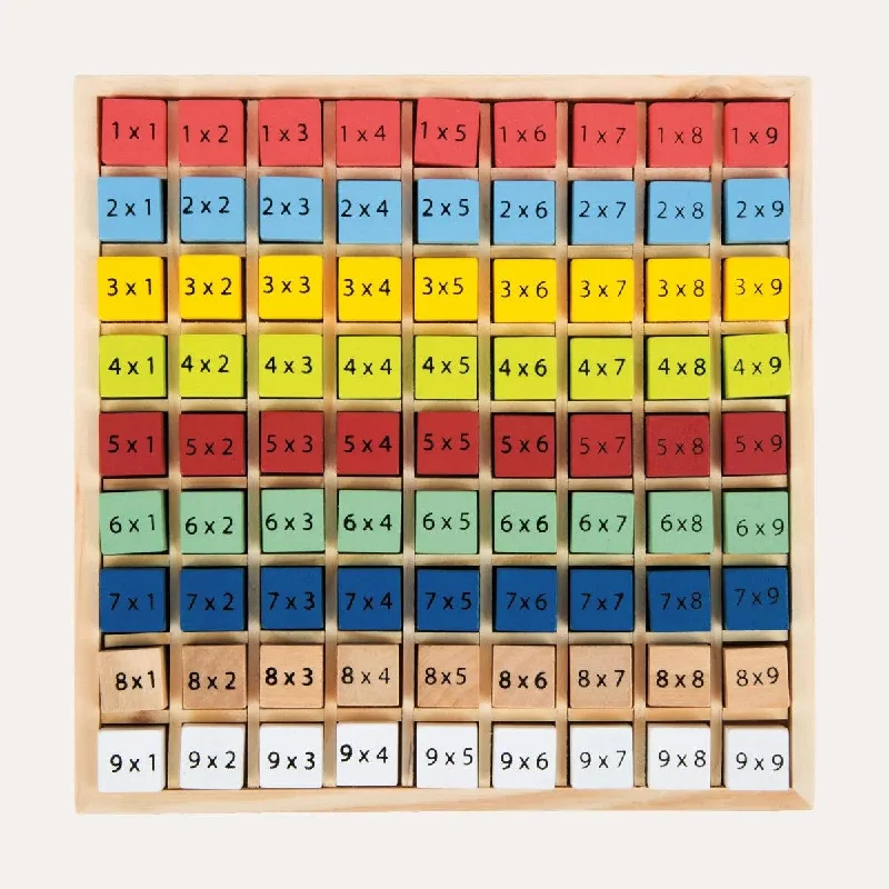 Wooden Montessori Maths Multiplication Board