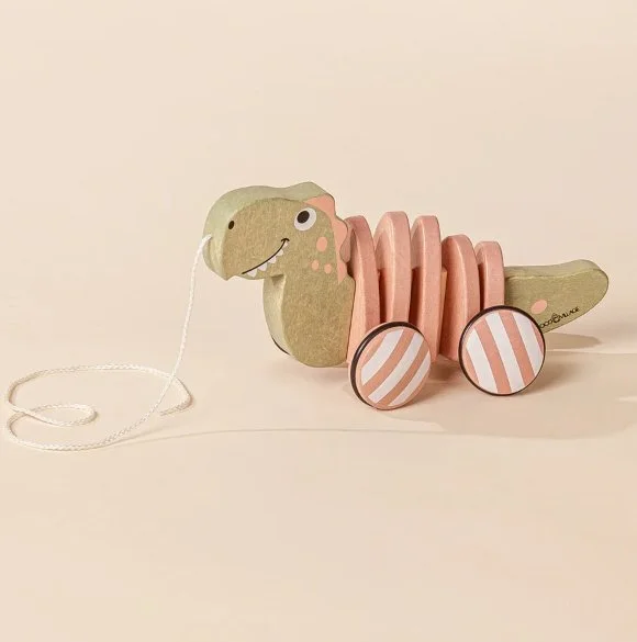 T-Rex Wooden Pull Toy