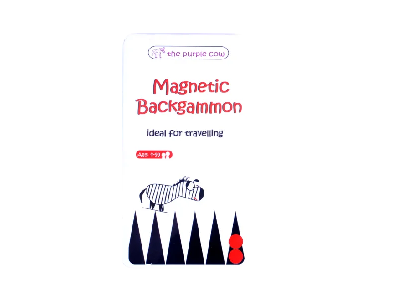 THE PURPLE COW - MAGNETIC TRAVEL GAME, BACKGAMMON