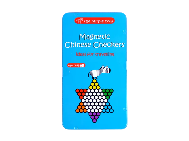 THE PURPLE COW - MAGNETIC TRAVEL GAME, CHINESE CHECKERS