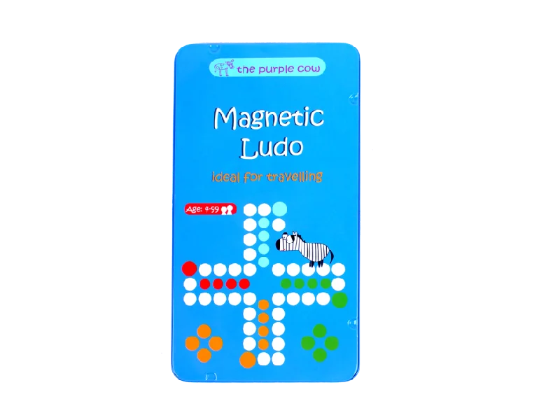 THE PURPLE COW - MAGNETIC TRAVEL GAME, LUDO