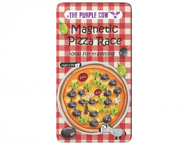 THE PURPLE COW - MAGNETIC TRAVEL GAME, PIZZA RACE