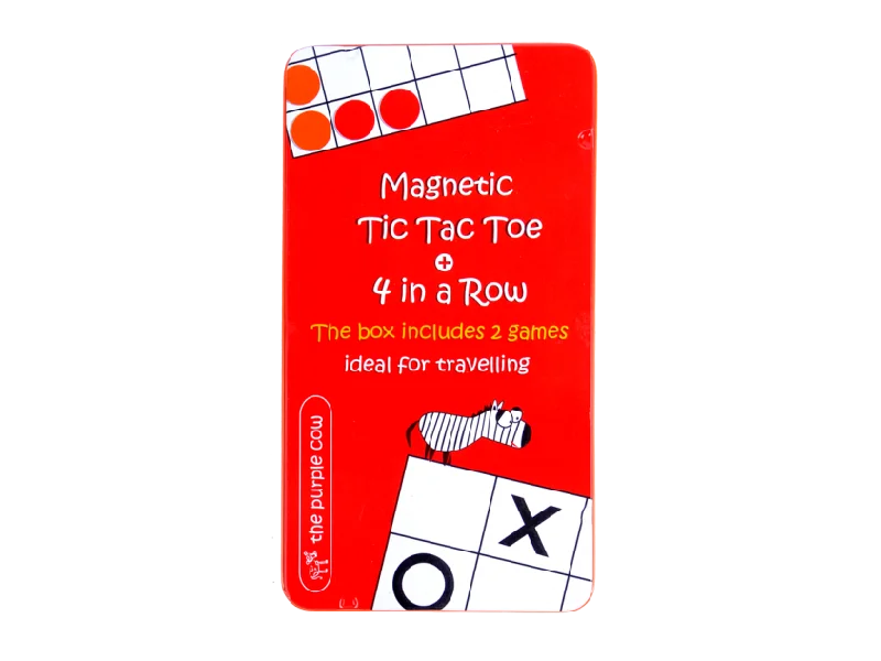 THE PURPLE COW - MAGNETIC TRAVEL GAME, TIC TAC TOE