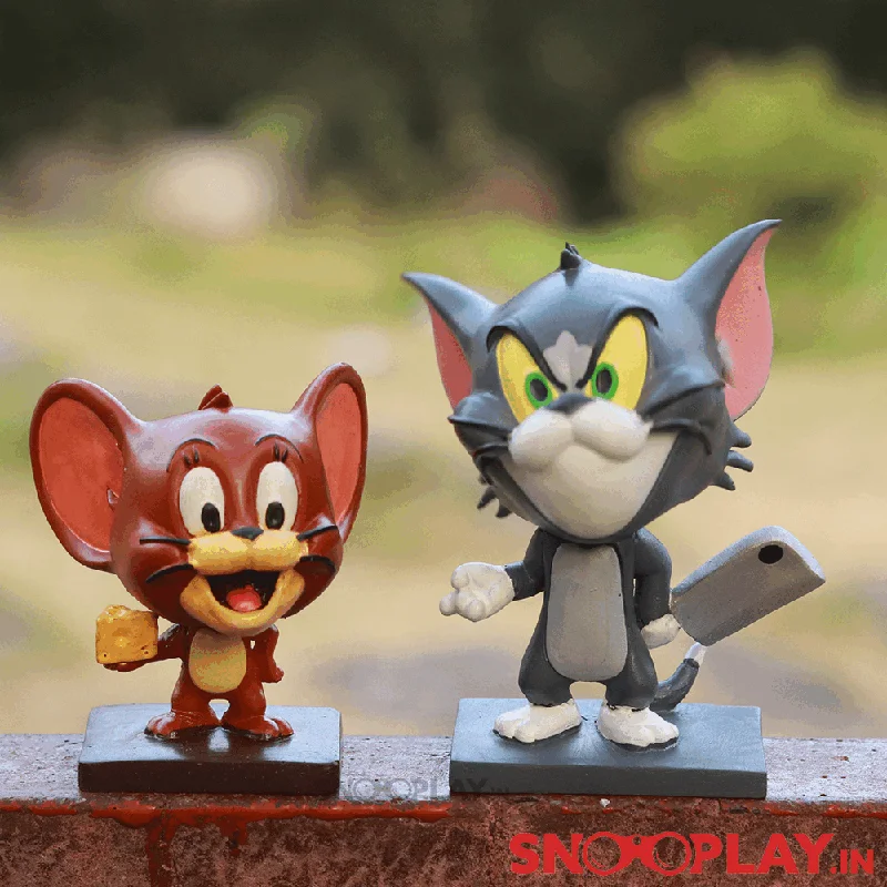 Tom & Jerry Action Figure Bobbleheads Set