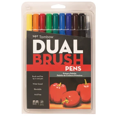 Tombow Dual Brush Pen Markers - Set of 10 (Choose Your Pack)