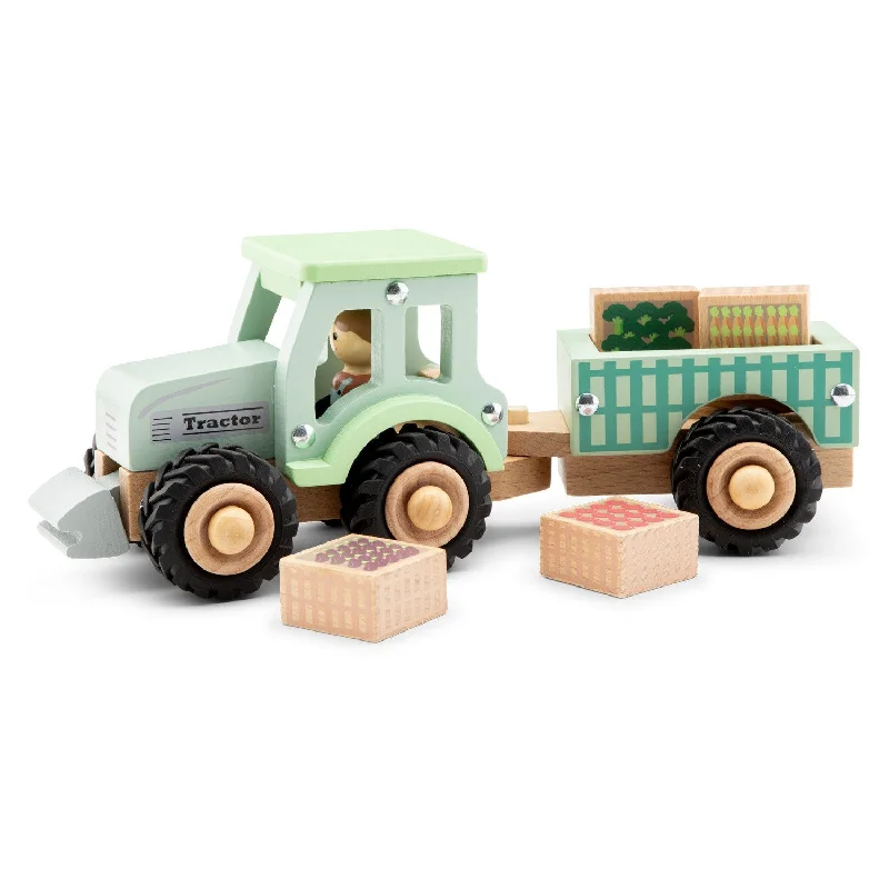 Tractor with Vegetable Crops