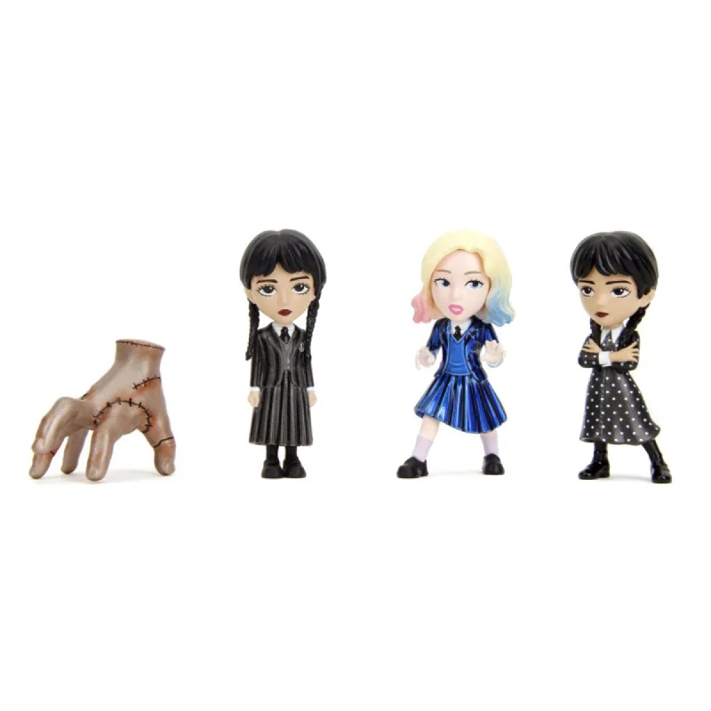 Wednesday 2.5 Inch Die-Cast Figure 4-Pack | Wednesday, Enid, Wednesday, Thing