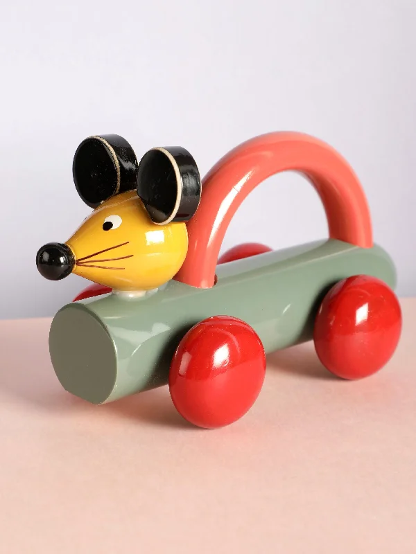 Wooden Mouse Pulling Toy