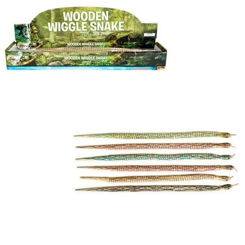 Wooden Wiggle Snake – 20 Inch Interactive Toy Wholesale  (Sold By 60 PCS)