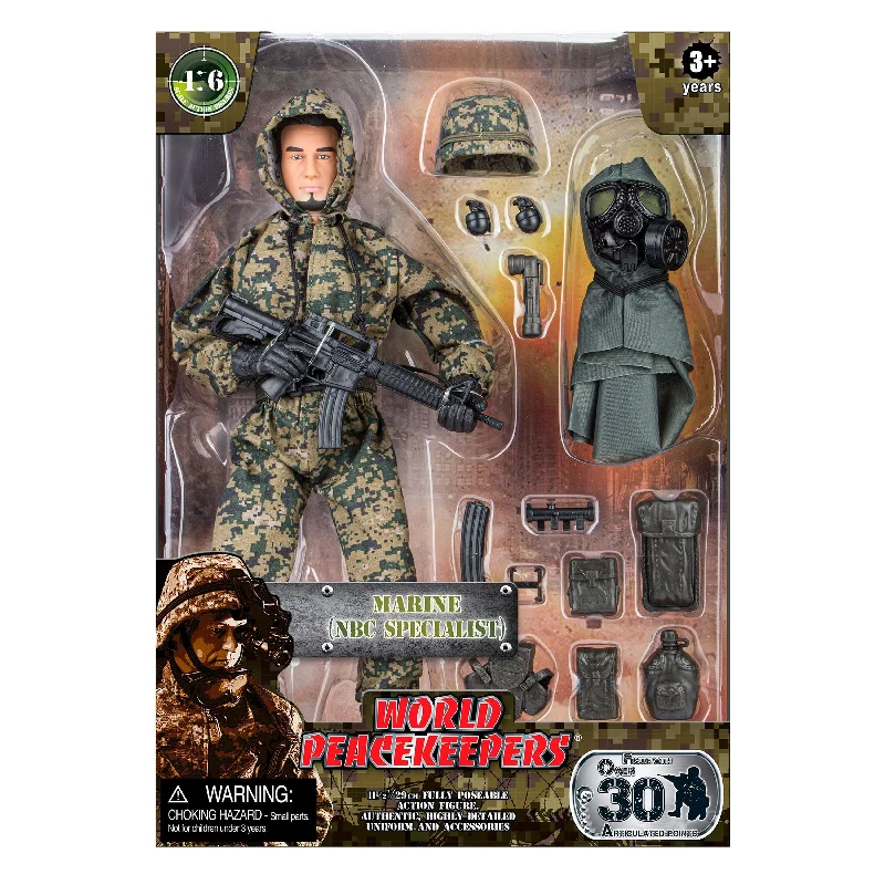 World Peacekeepers 1:6 Military Figure And Accessories Marine (NBC Specialist)