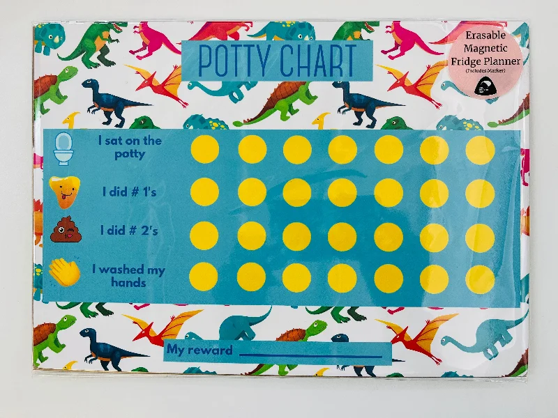 Magnetic Reward Chart Potty Chart Dino