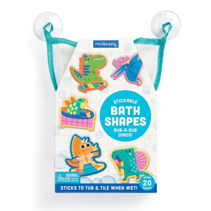 Mudpuppy Stickable Bath Shapes Rub-a-Dub Dinos