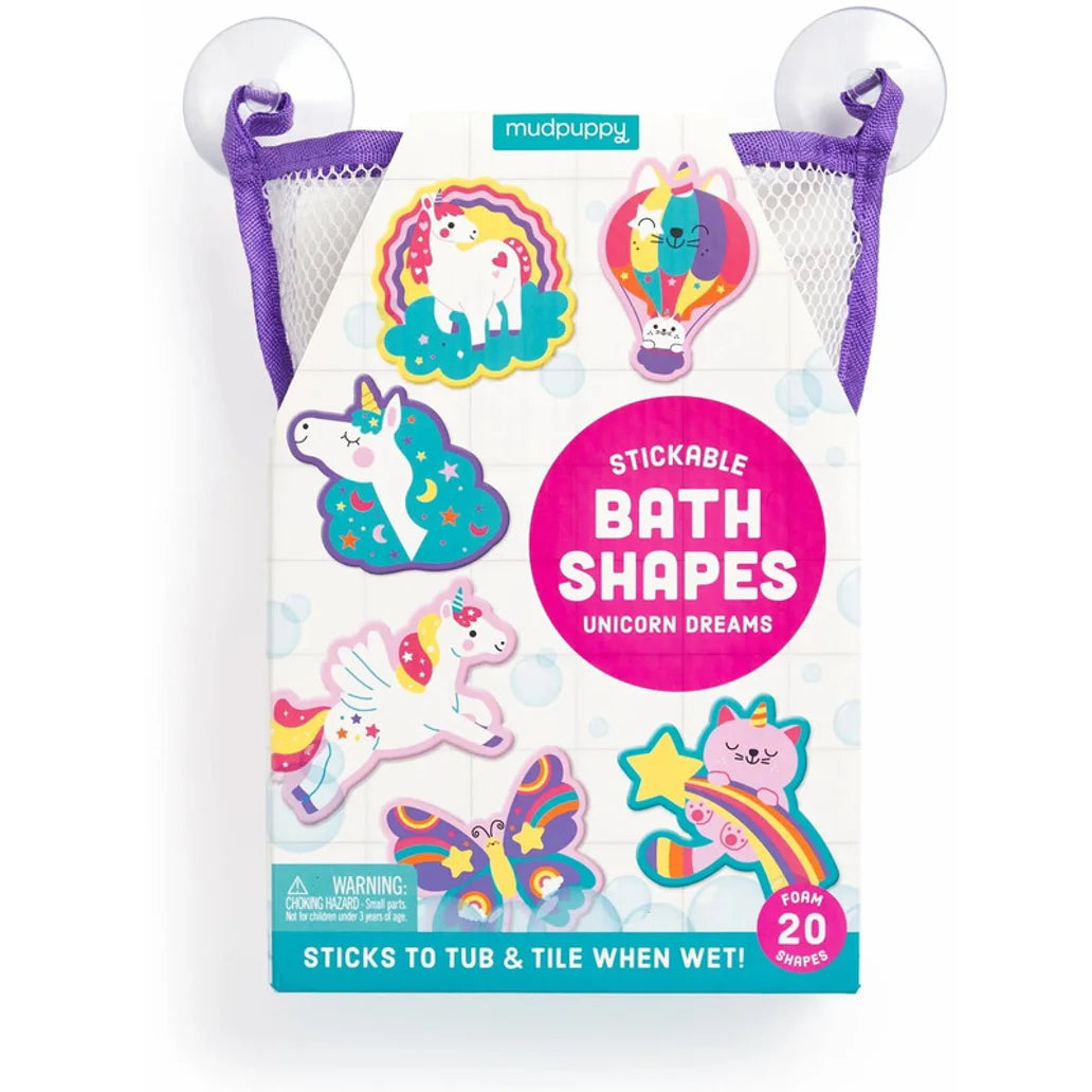 Mudpuppy Stickable Bath Shapes Unicorn Dreams