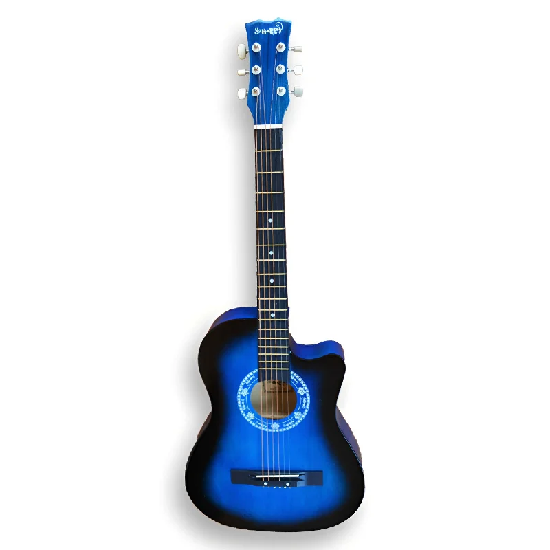 Happy 038C 6-Steel String  Acoustic Guitar - Blue