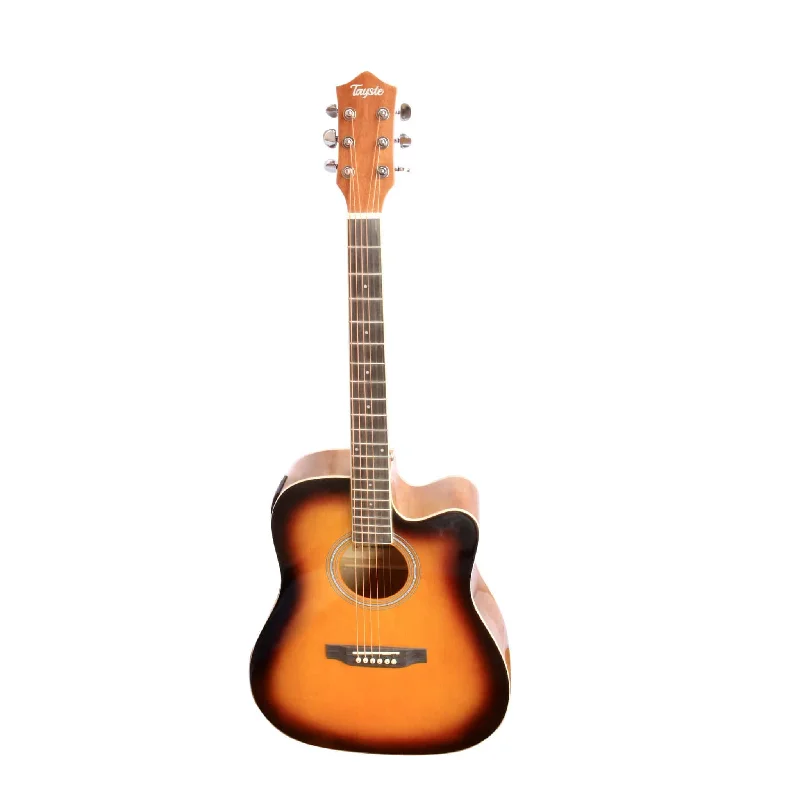 Tayste T411-3TS 6-Steel String Acoustic-Electric Guitar - Brown