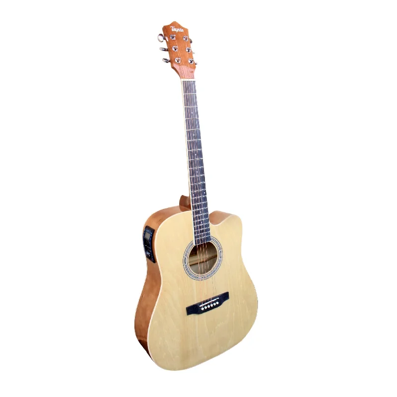 Tayste T411-N 6-Steel String Acoustic-Electric Guitar - Natural Brown