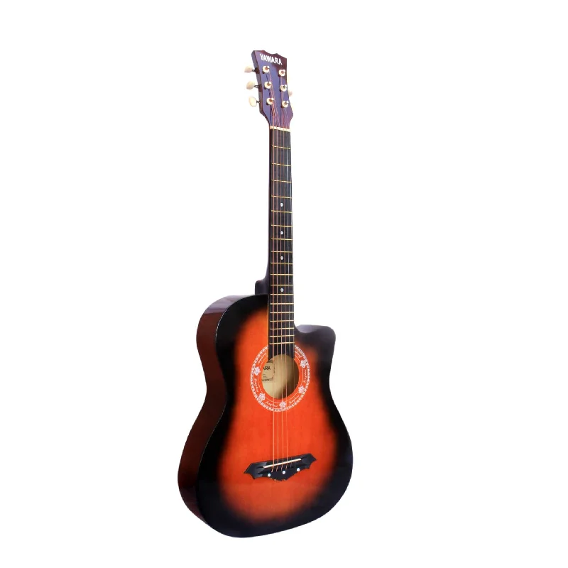 Yawara 038C 6-Steel String Dreadnought Acoustic Guitar - Brown